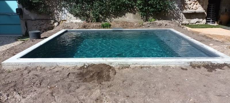 DE MELO PISCINES, liner gris anthracite