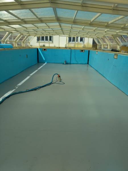 Pose de la moquette de proctection à HOURTIN