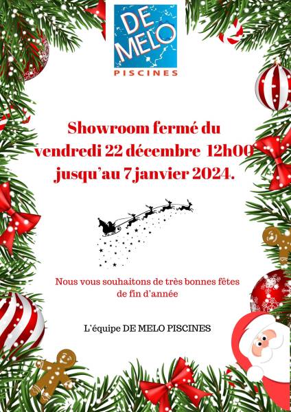Fermeture pour congé d'hiver du 22 /12 au 7/01/2024