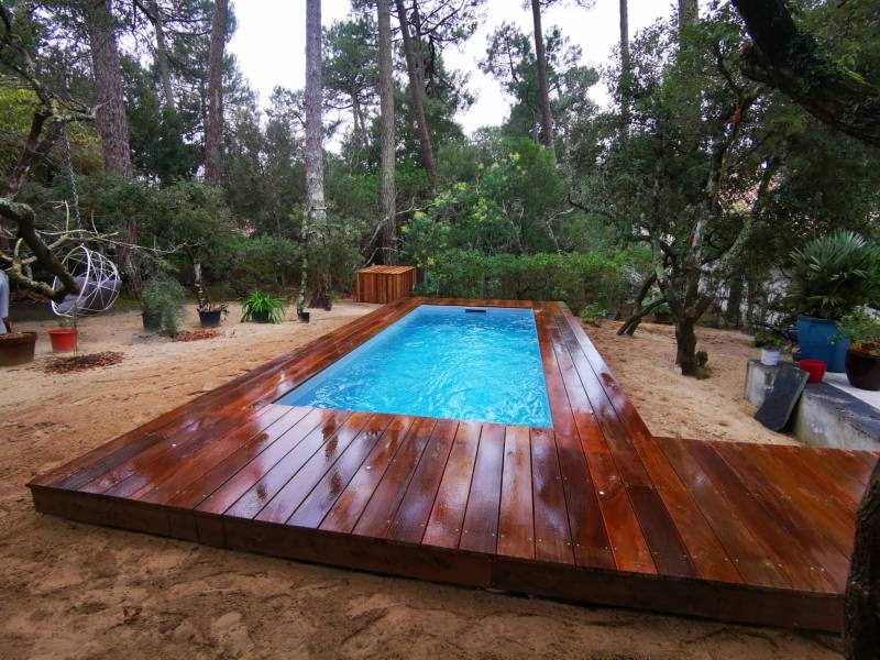 Piscine maçonnée proche du Bassin d'Arcachon